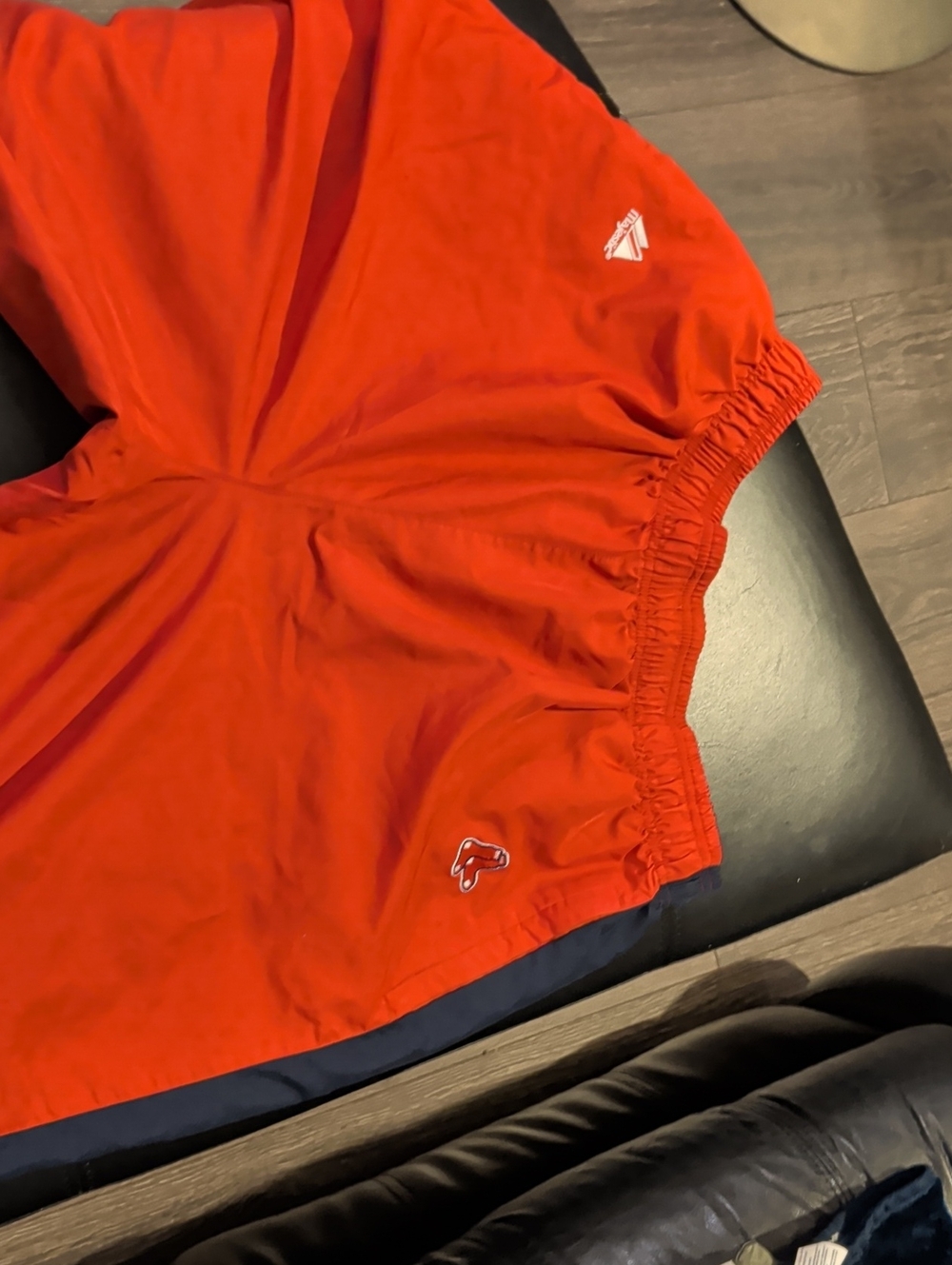 Majestic Red Shorts with Black Waistband